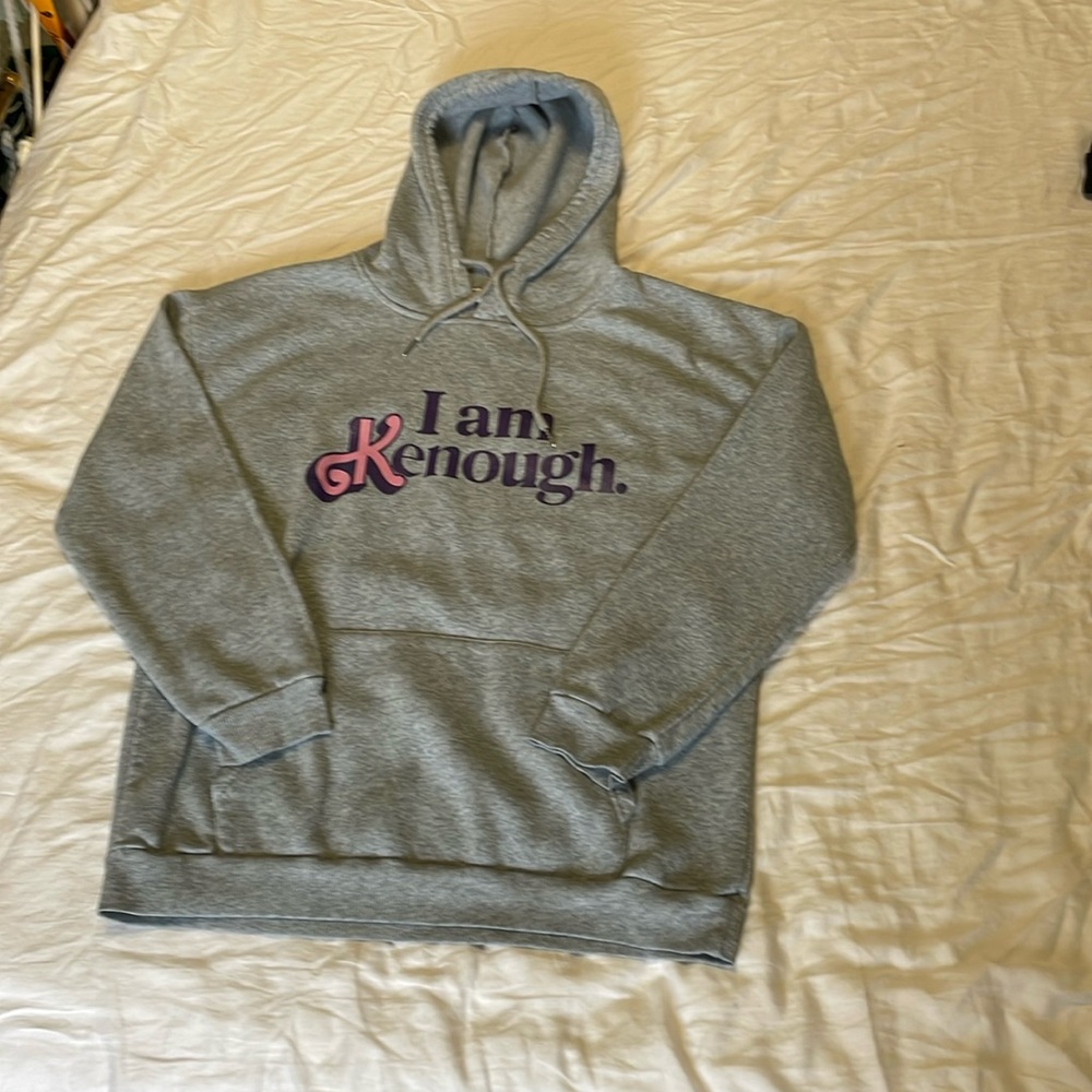 "I Am Kenough" Hoodie with Drawstring and Pockets